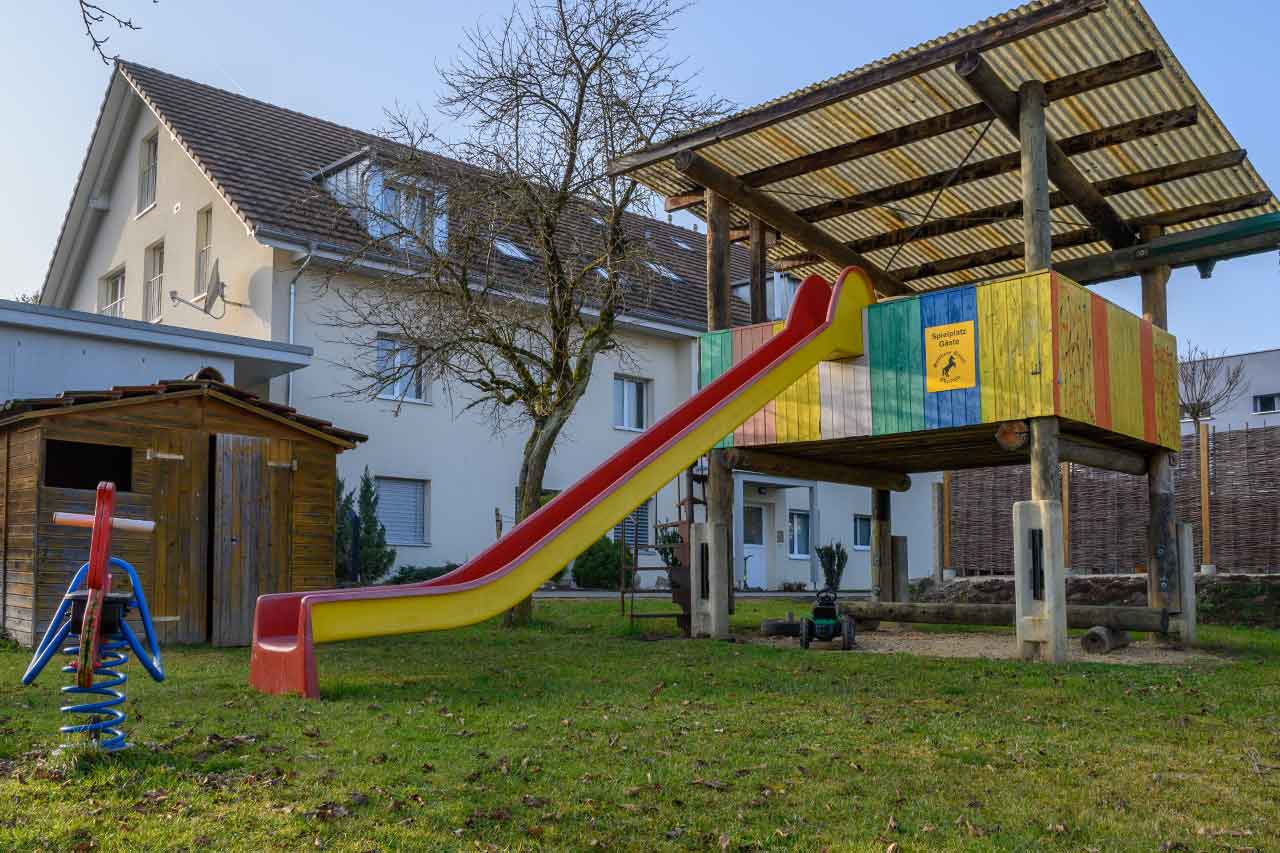 Abenteuer-Spielplatz für die kleinen Gäste des Gasthaus zum Rössli